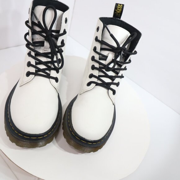 Doc Martens Luana 1460 Boots Women’s Size US 8  White Combat - Picture 3 of 15